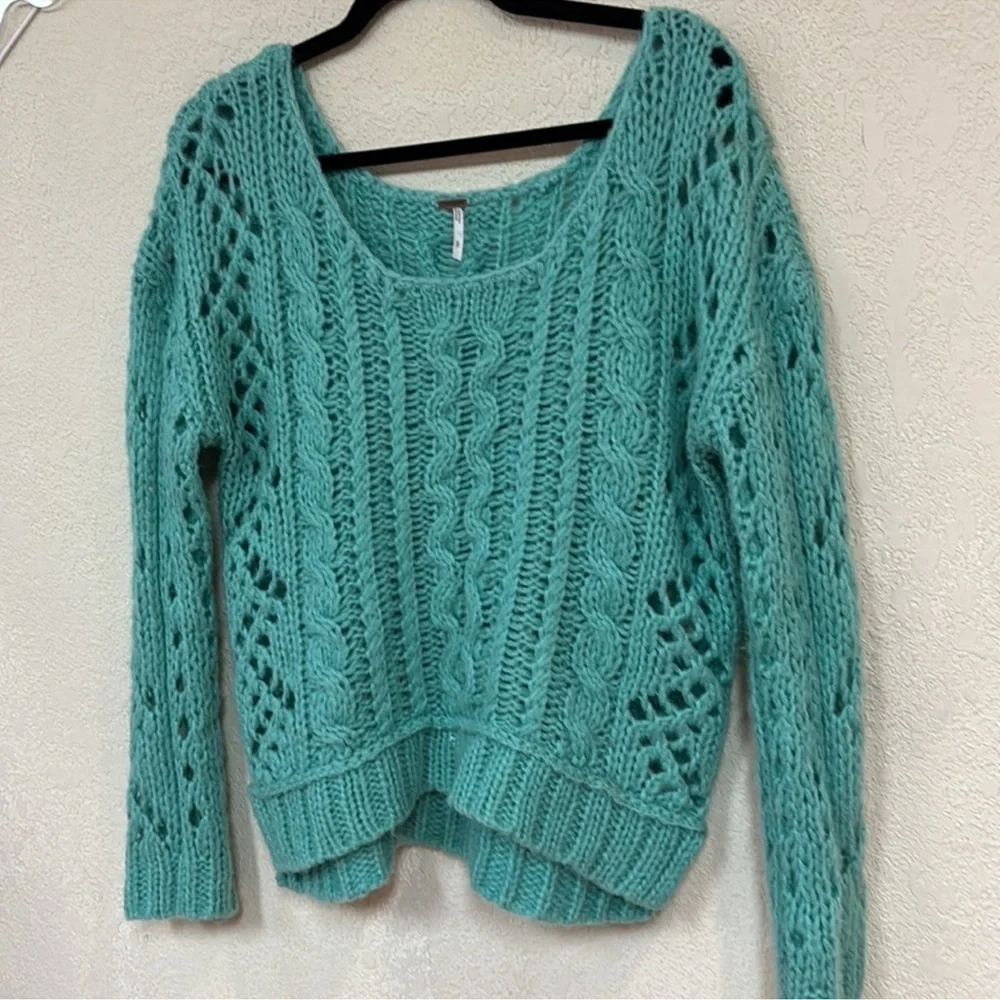Free People Open Knit Sweater